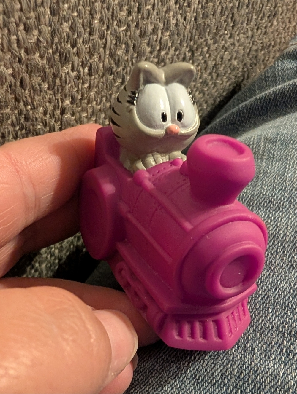 Nermal Purple Train - 1996 Garfield 500 Kentucky Fried Chicken KFC Kids Meal Toy